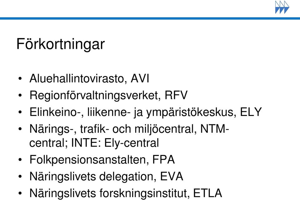 miljöcentral, NTMcentral; INTE: Ely-central Folkpensionsanstalten,