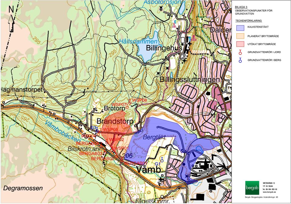 PLANERAT BRYTOMRÅDE UTÖKAT BRYTOMRÅDE