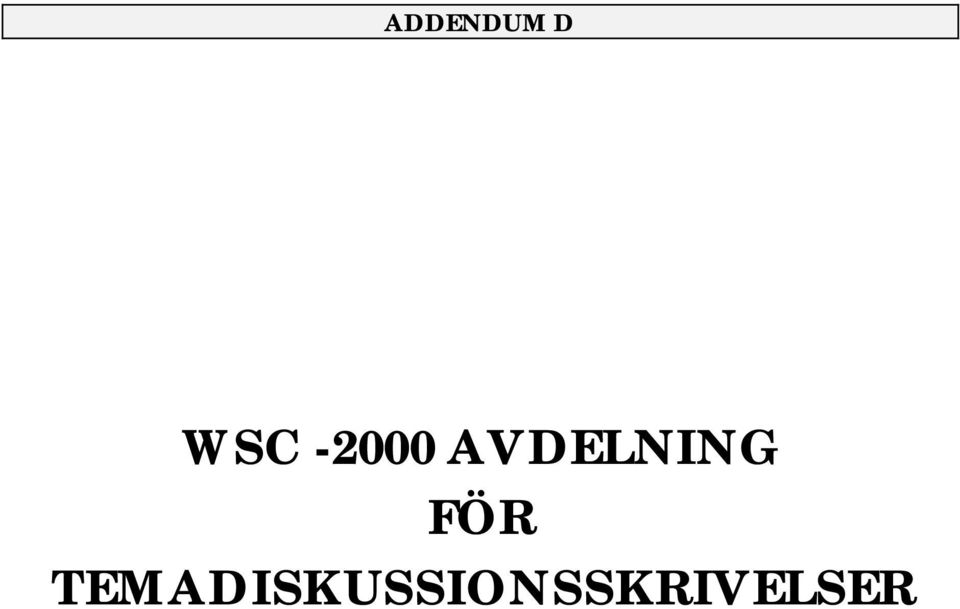 AVDELNING FÖR