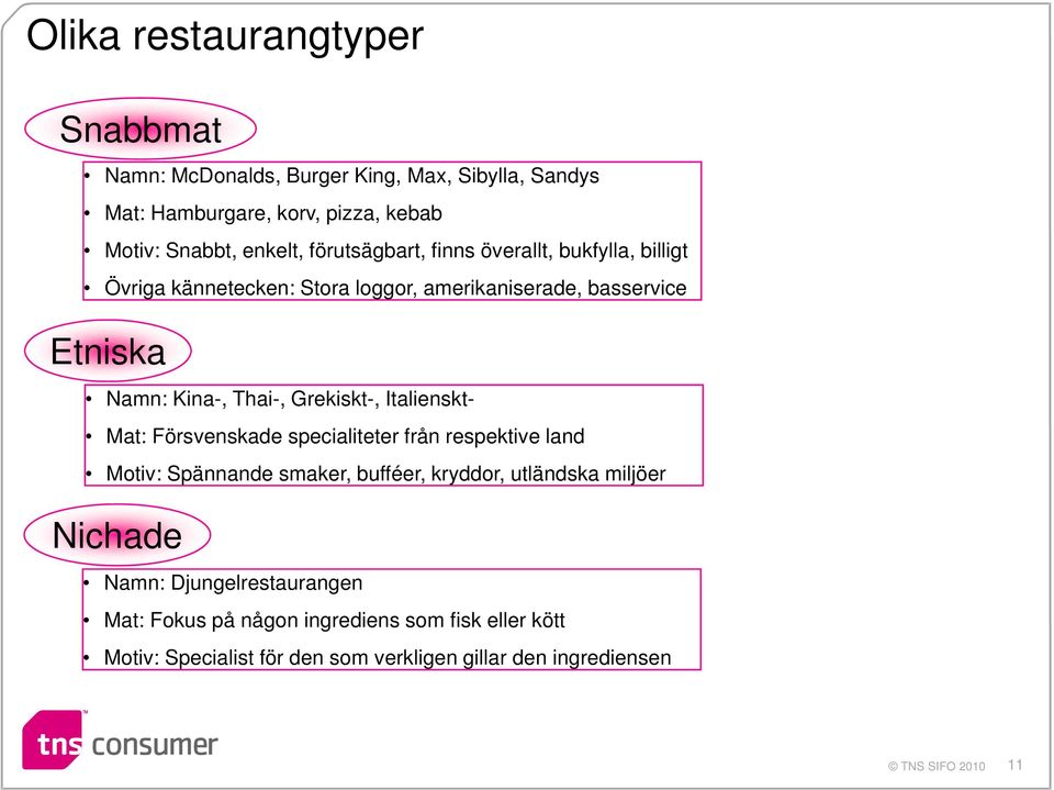 Grekiskt-, Italienskt- Mat: Försvenskade specialiteter från respektive land Motiv: Spännande smaker, bufféer, kryddor, utländska miljöer