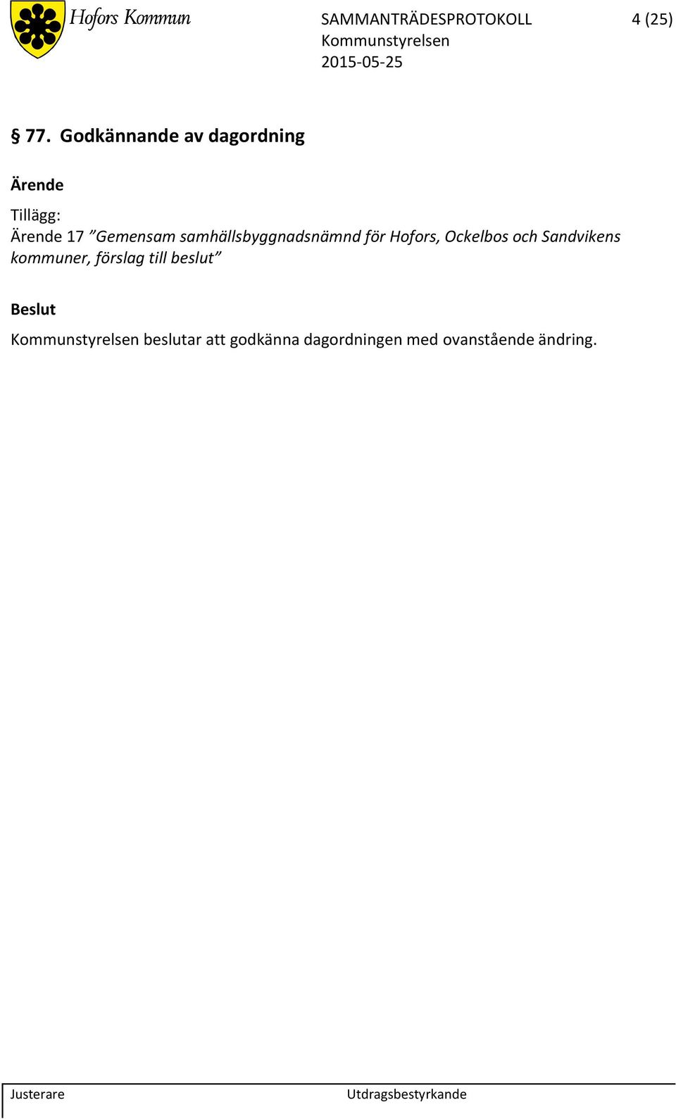 samhällsbyggnadsnämnd för Hofors, Ockelbos och