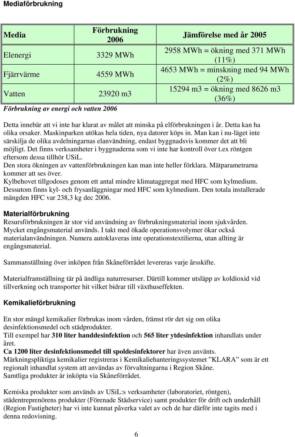 Maskinparken utökas hela tiden, nya datorer köps in. Man kan i nu-läget inte särskilja de olika avdelningarnas elanvändning, endast byggnadsvis kommer det att bli möjligt.