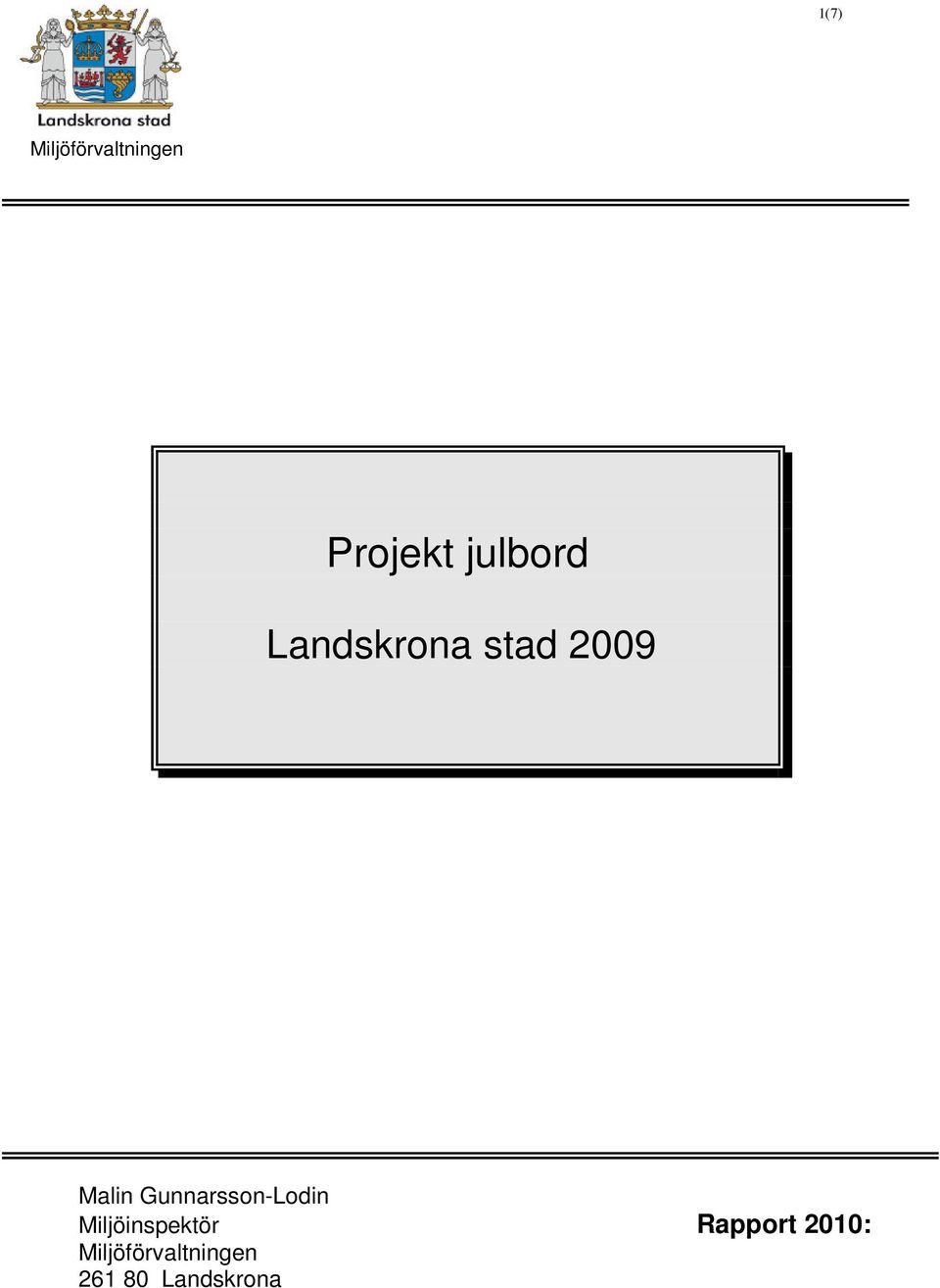 Gunnarsson-Lodin Miljöinspektör