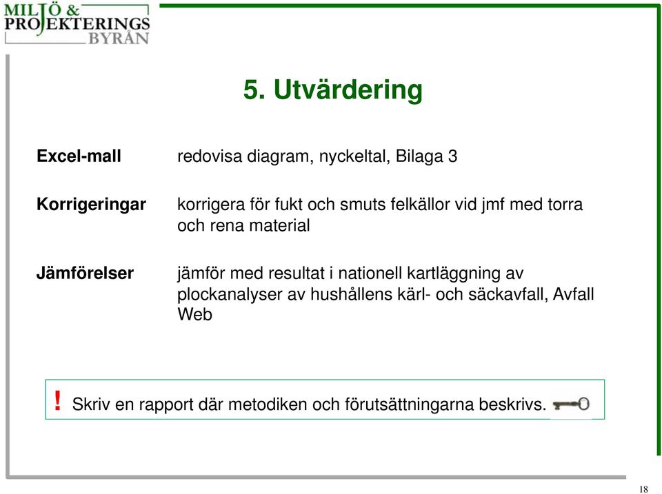 material jämför med resultat i nationell kartläggning av plockanalyser av hushållens