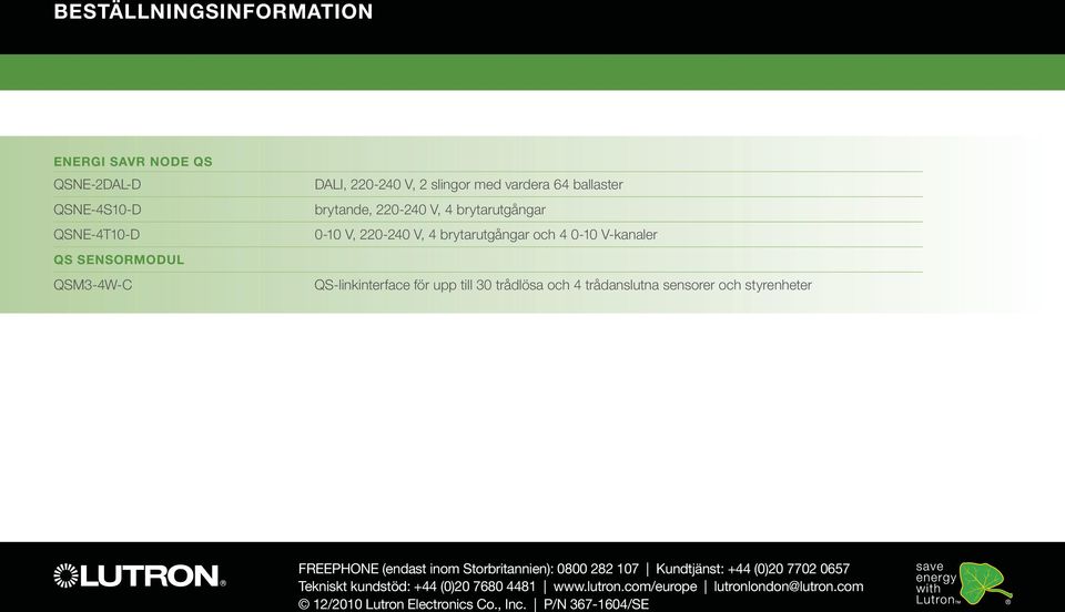 upp till 30 trådlösa och 4 trådanslutna sensorer och styrenheter FREEPHONE (endast inom Storbritannien): 0800 282 107 Kundtjänst: +44 (0)20