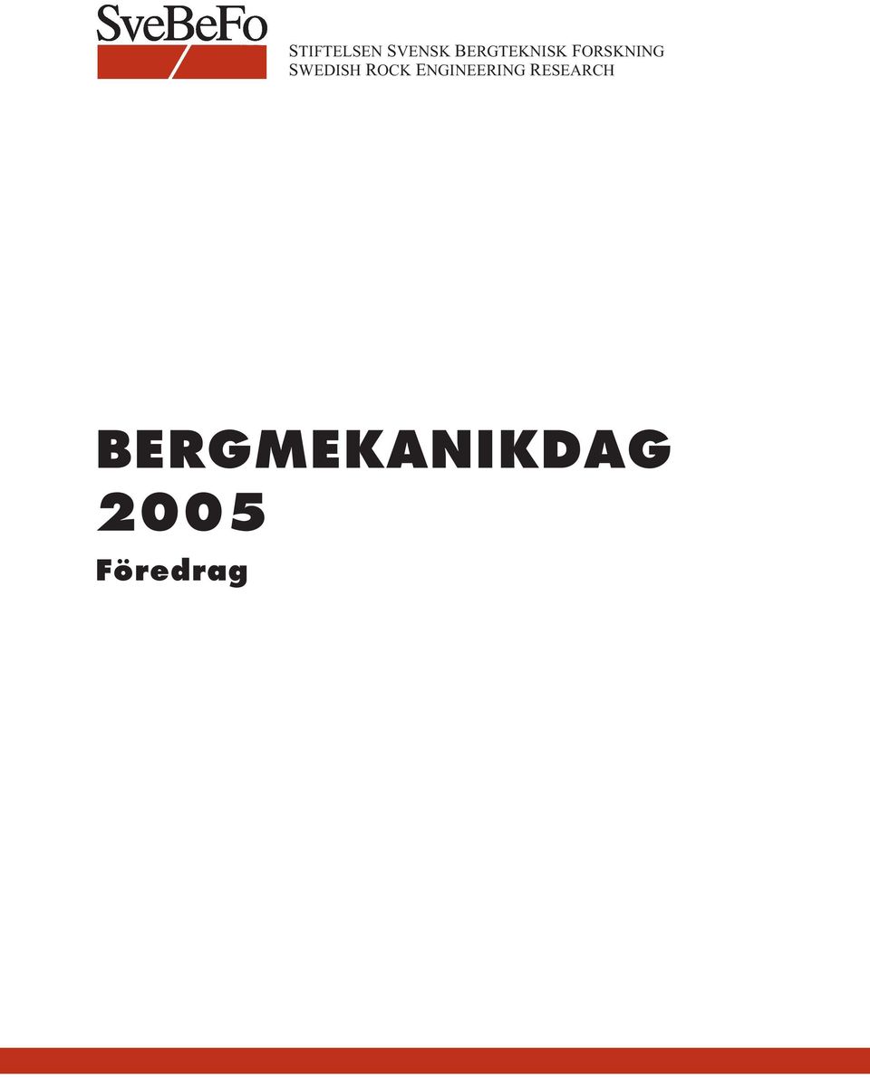 SWEDISH ROCK ENGINEERING