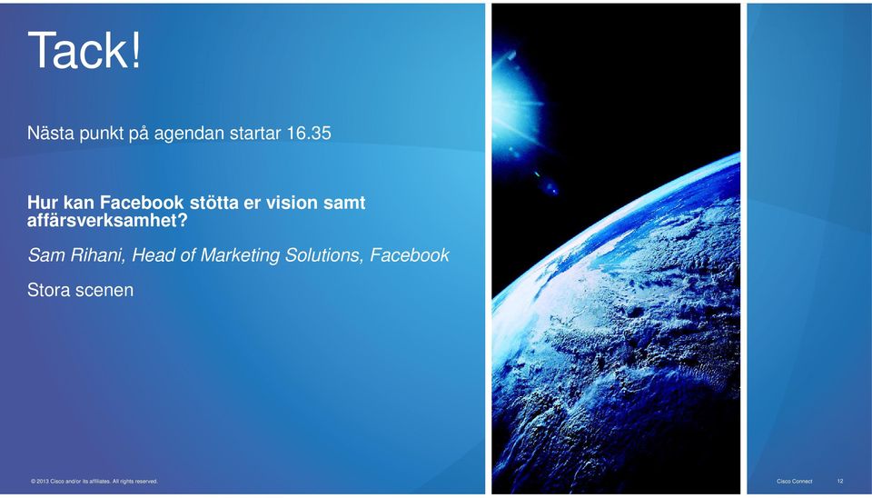 Sam Rihani, Head of Marketing Solutions, Facebook Stora