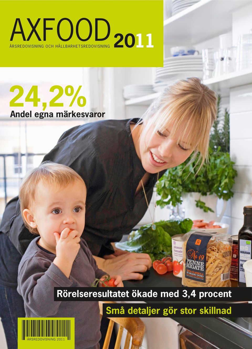 märkesvaror Rörelseresultatet ökade med 3,4