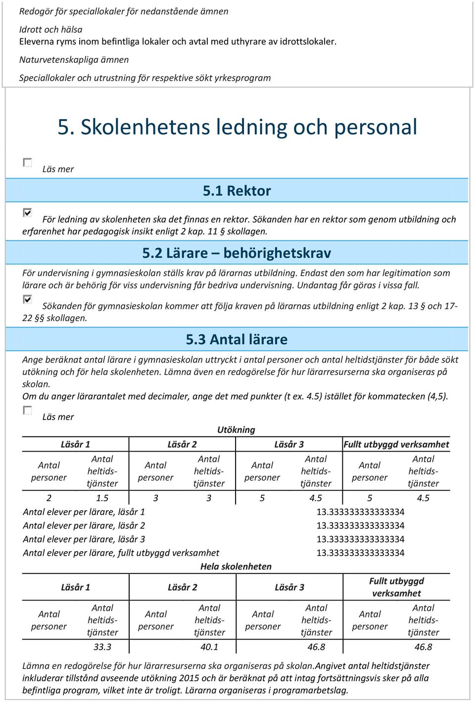 Sökanden har en rektor som genom utbildning och erfarenhet har pedagogisk insikt enligt 2 kap. 11 skollagen. 5.