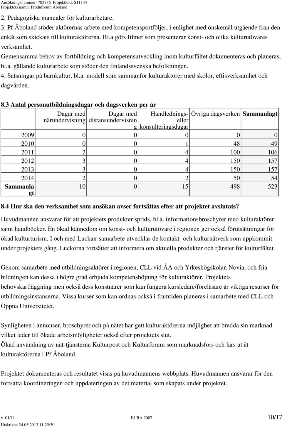 4. Satsningar på barnkultur, bl.a. modell som sammanför kulturaktörer med skolor, eftisverksamhet och dagvården. 8.