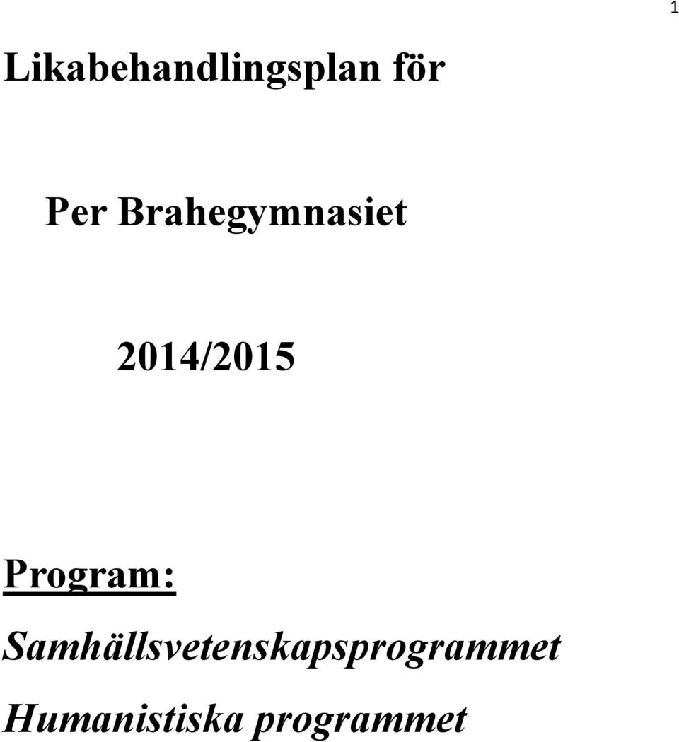 Program: