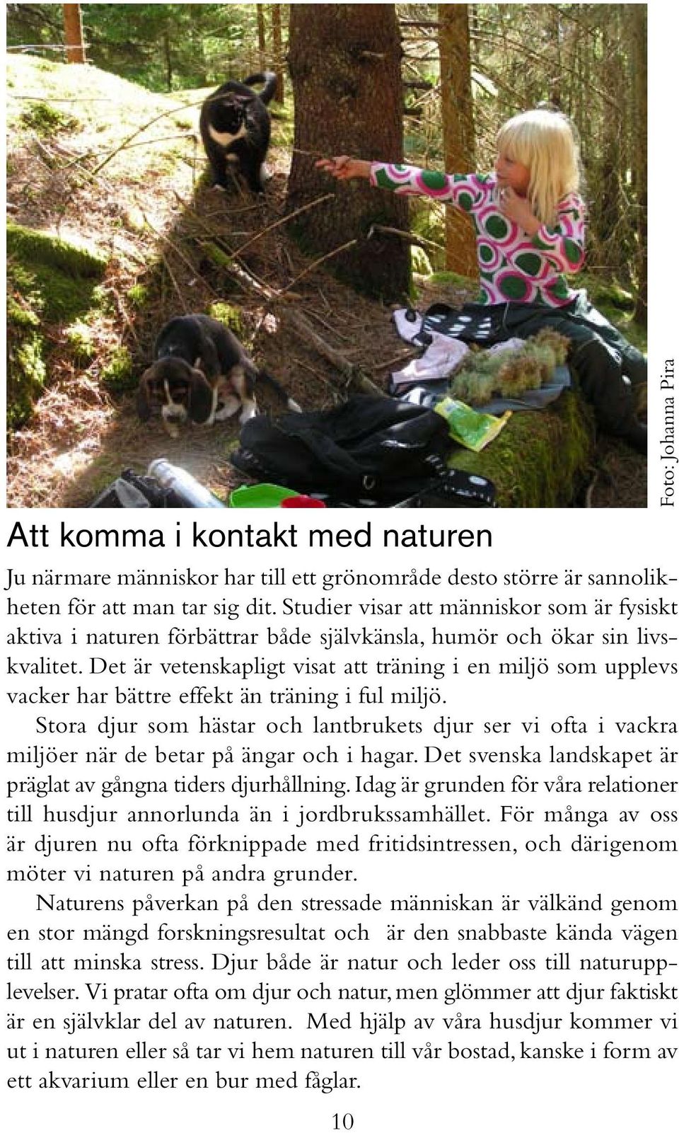 Det är vetenskapligt visat att träning i en miljö som upplevs vacker har bättre effekt än träning i ful miljö.