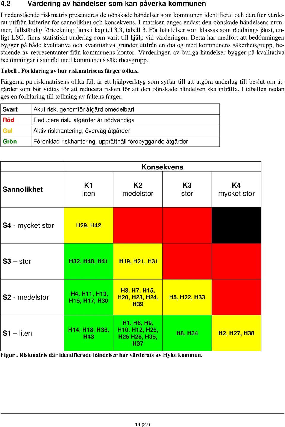 För händelser som klassas som räddningstjänst, enligt LSO, finns statistiskt underlag som varit till hjälp vid värderingen.