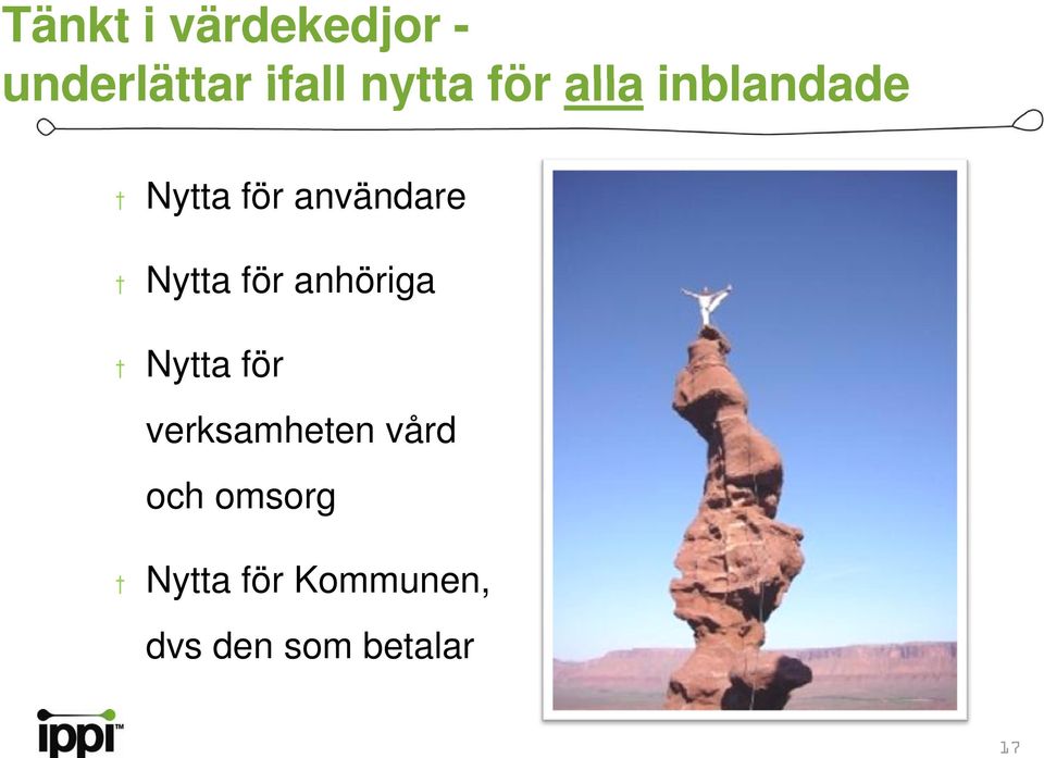 för anhöriga Nytta för verksamheten vård och