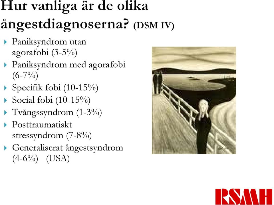 (10-15%) Tvångssyndrom (1-3%) Posttraumatiskt