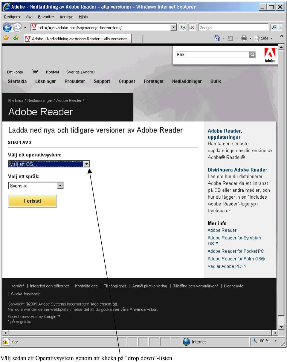genom att klicka