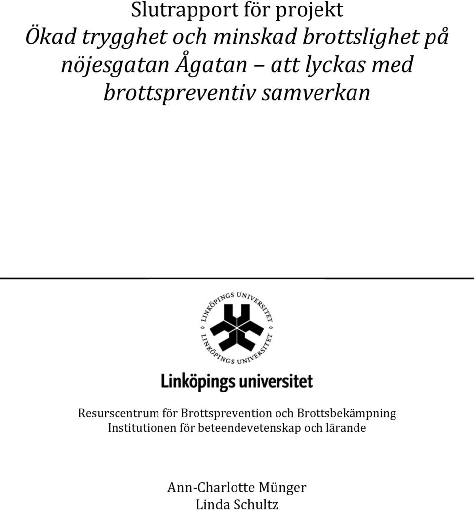 Resurscentrum för Brottsprevention och Brottsbekämpning