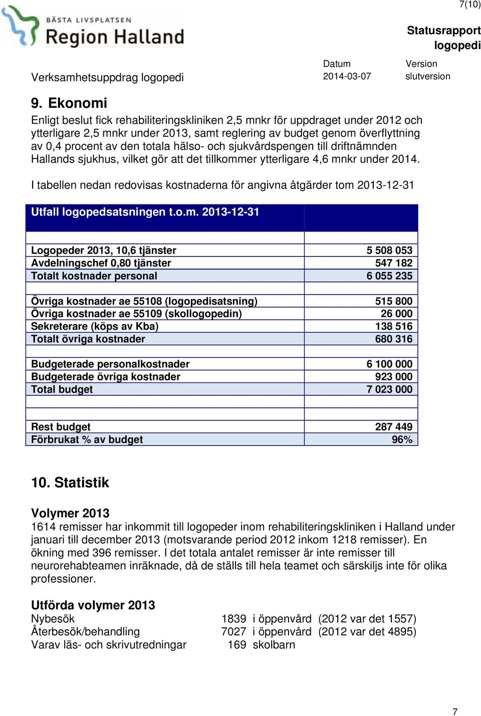 hälso- och sjukvårdspengen till driftnämnden Hallands sjukhus, vilket gör att det tillkommer ytterligare 4,6 mnkr under 2014.