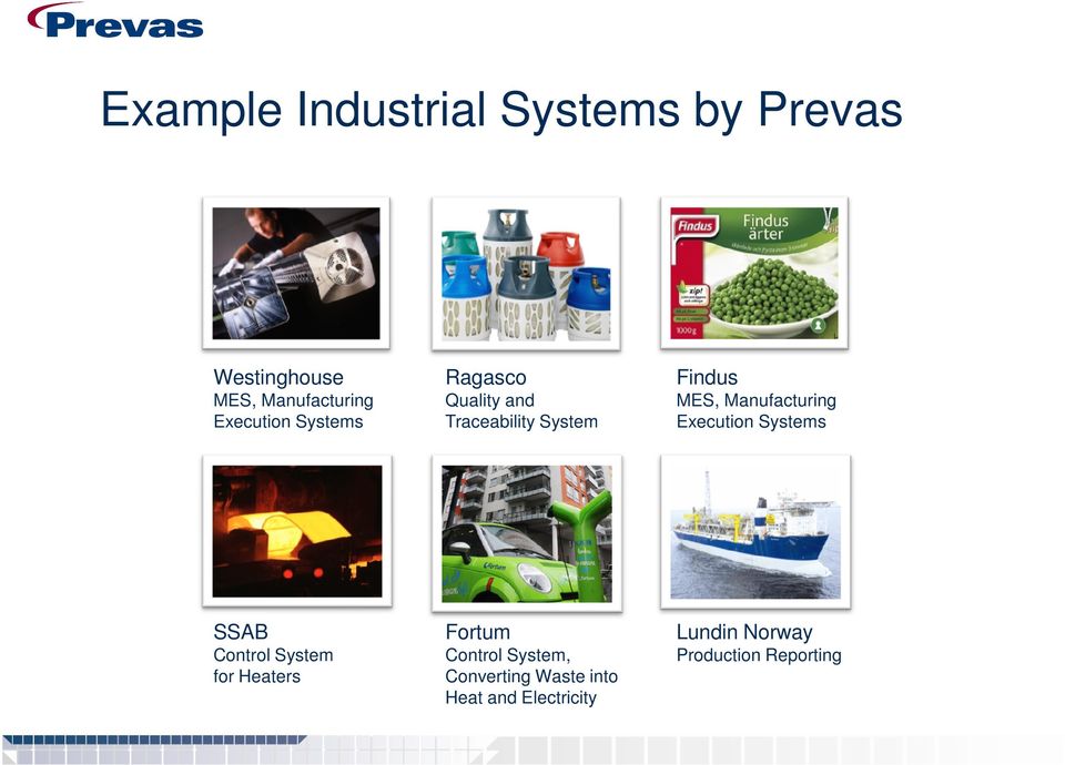 Manufacturing Execution Systems SSAB Control System for Heaters Fortum