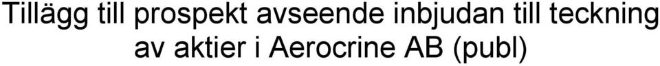 till teckning av