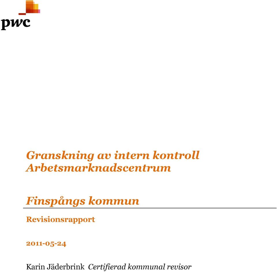 Revisionsrapport 2011-05-24