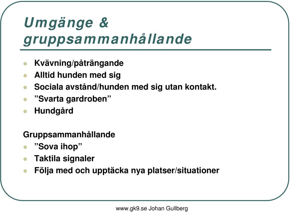 Svarta gardroben Hundgård Gruppsammanhållande Sova ihop