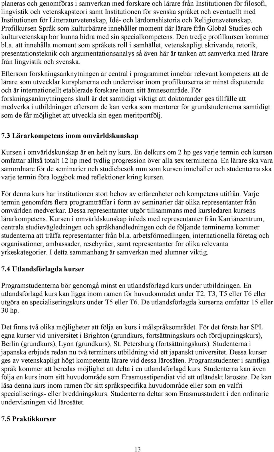 Profilkursen Språk som kulturbärar