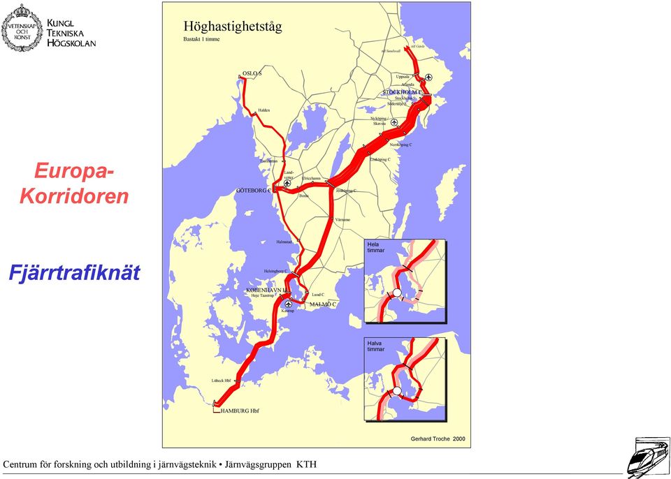 Landvetter Ulricehamn Borås Jönköping C Linköping C Värnamo Fjärrtrafiknät Halmstad Helsingborg C