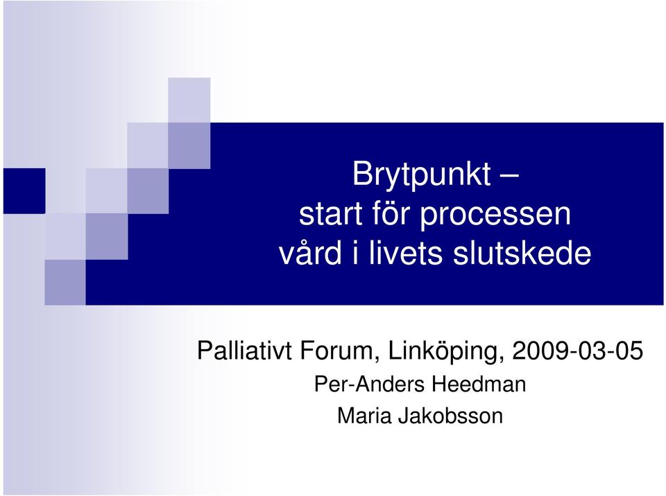 Palliativt Forum, Linköping,