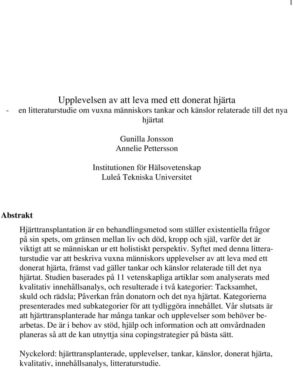 är viktigt att se människan ur ett holistiskt perspektiv.