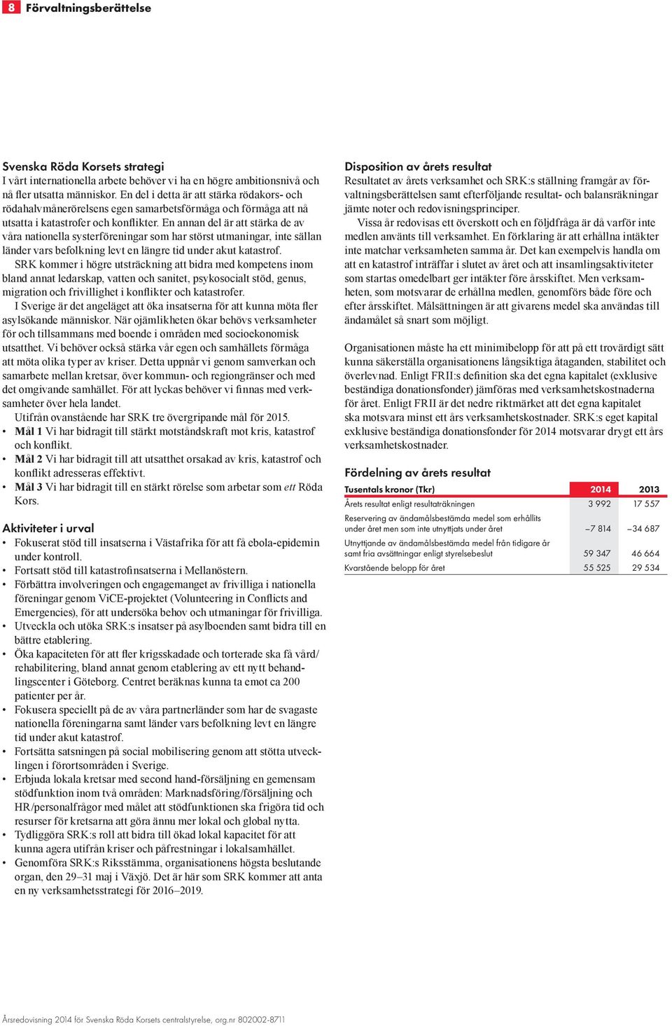 En annan del är att stärka de av våra nationella systerföreningar som har störst utmaningar, inte sällan länder vars befolkning levt en längre tid under akut katastrof.