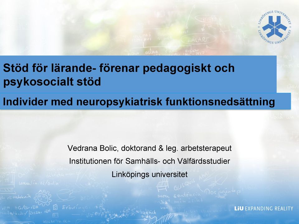Vedrana Bolic, doktorand & leg.