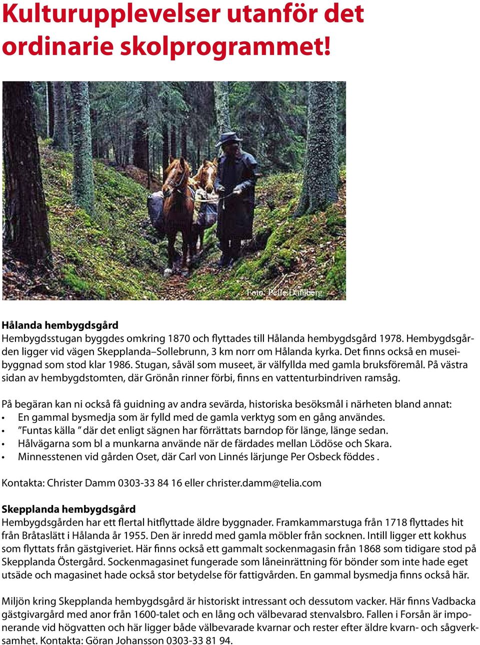 På västra sidan av hembygdstomten, där Grönån rinner förbi, finns en vattenturbindriven ramsåg.