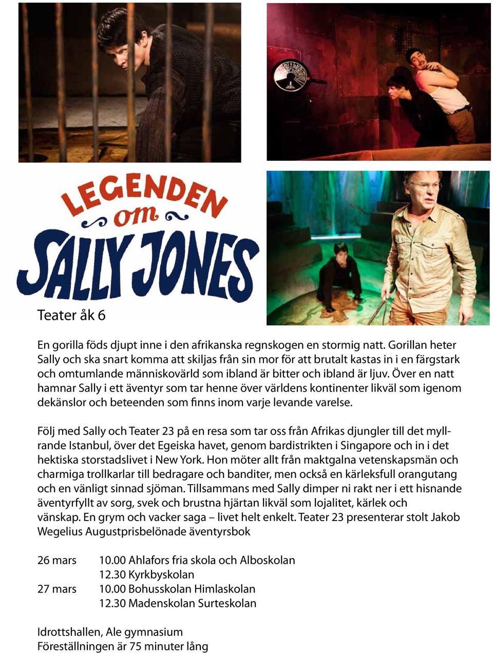 Över en natt hamnar Sally i ett äventyr som tar henne över världens kontinenter likväl som igenom dekänslor och beteenden som finns inom varje levande varelse.