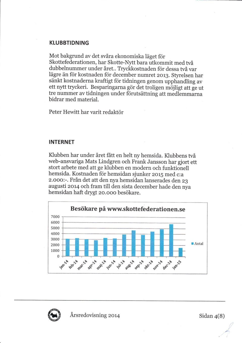 Besparingarna gör det troligen möjligt att ge ut tre nummer av tidningen under förutsättning att medlemmarna bidrar med material.