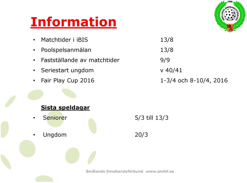 Fair Play Cup 2016 1-3/4 och 8-10/4, 2016 Sista speldagar