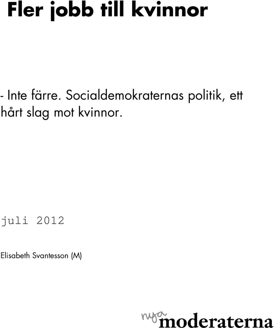 Socialdemokraternas politik,
