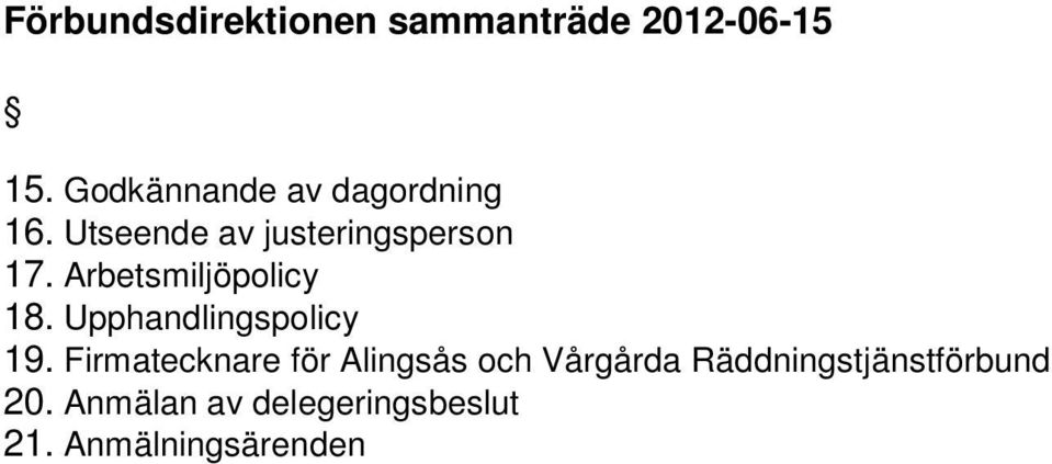 Upphandlingspolicy 19.