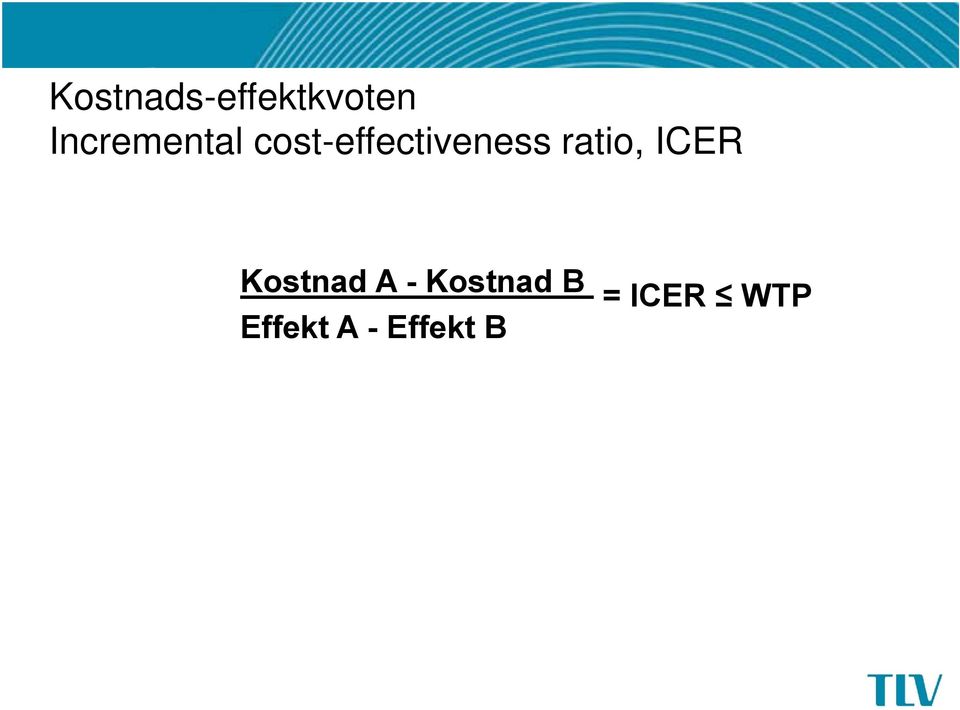 cost-effectiveness ratio,