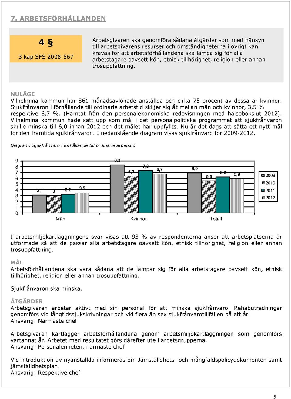 NULÄGE Vilhelmina kommun har 861 månadsavlönade anställda och cirka 75 procent av dessa är kvinnor.