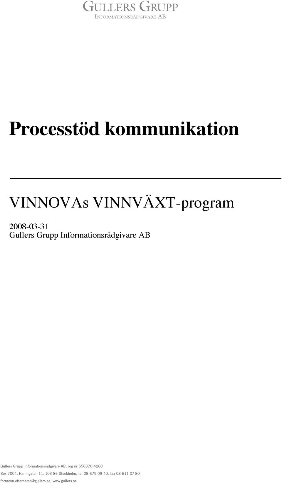 VINNVÄXT-program