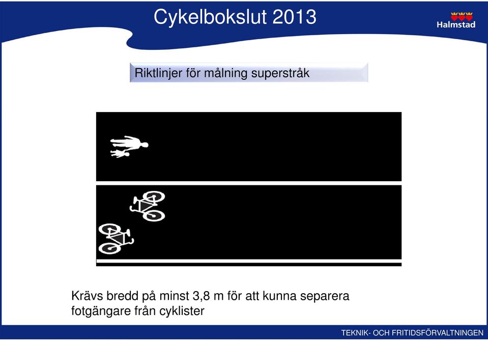 minst 3,8 m för att kunna