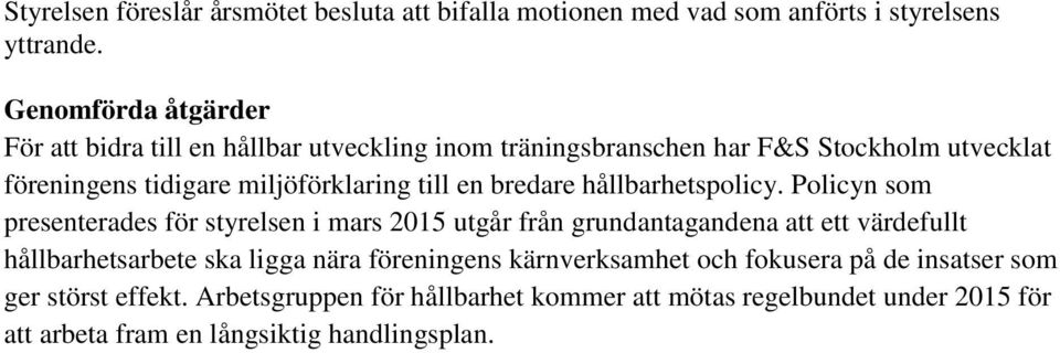 hållbarhetspolicy.