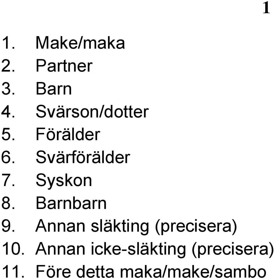 Syskon 8. Barnbarn 9.