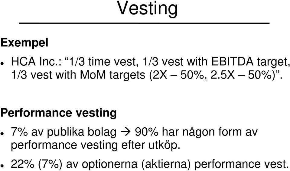 targets (2X 50%, 2.5X 50%).