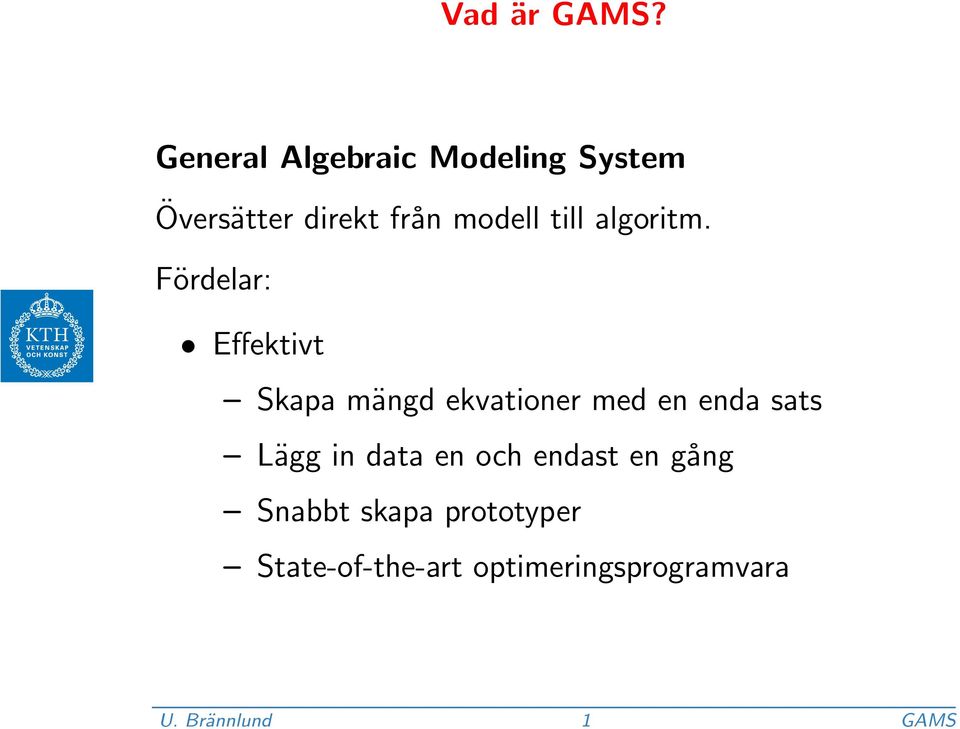 till algoritm.