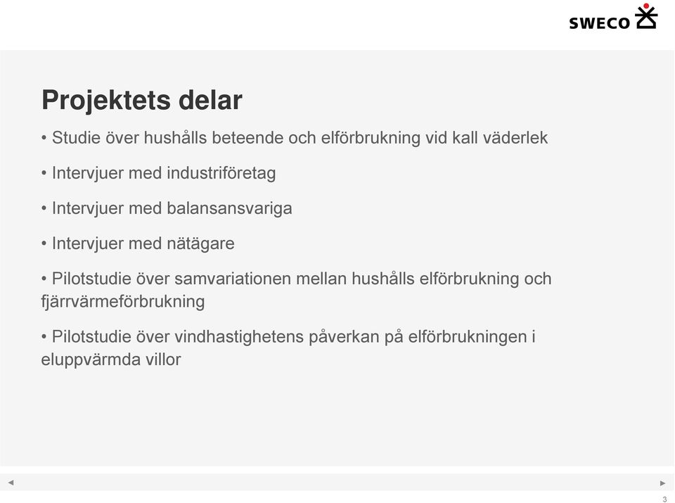 Pilotstudie över samvariationen mellan hushålls elförbrukning och