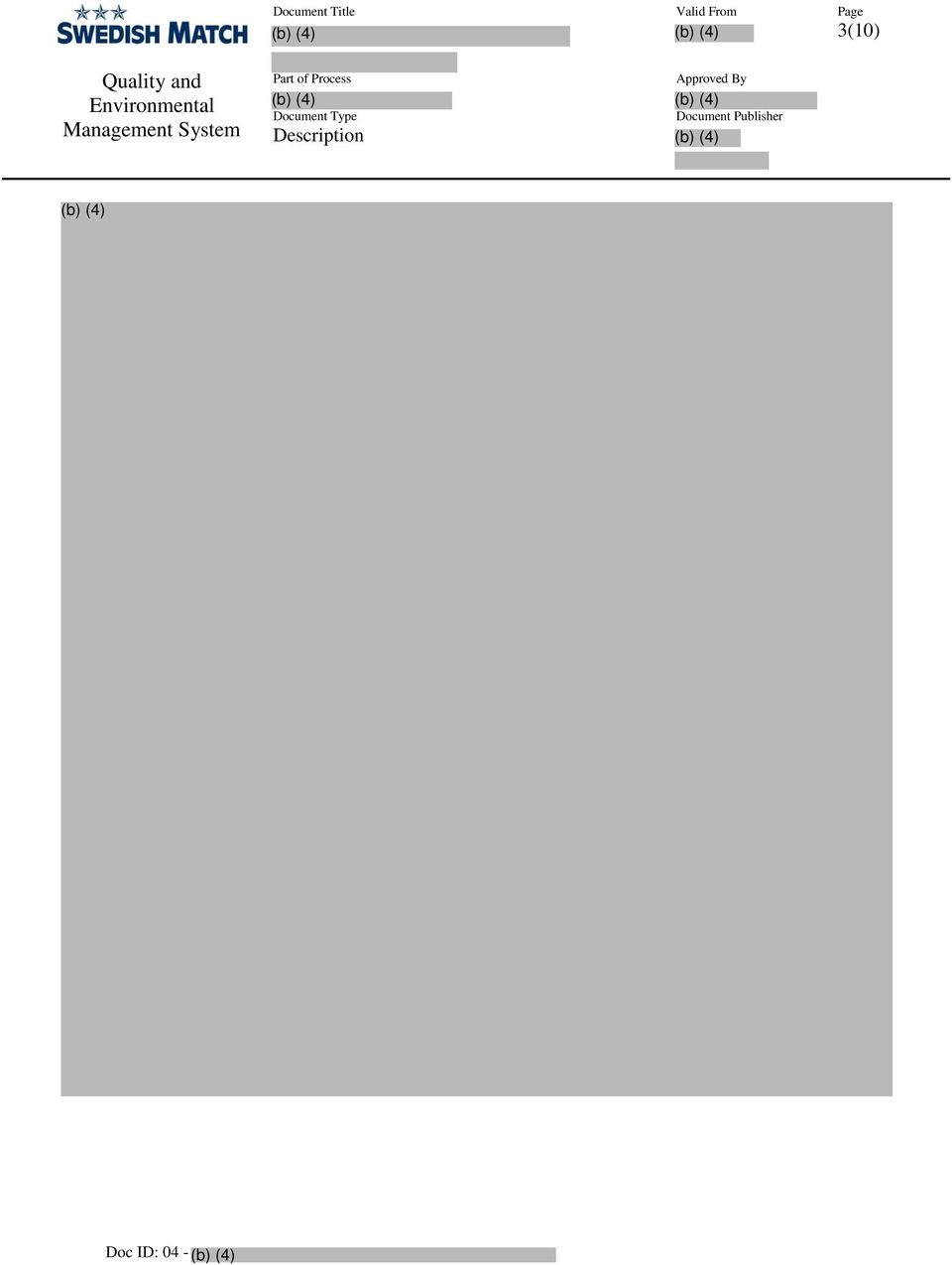 System Part of Process Document Type