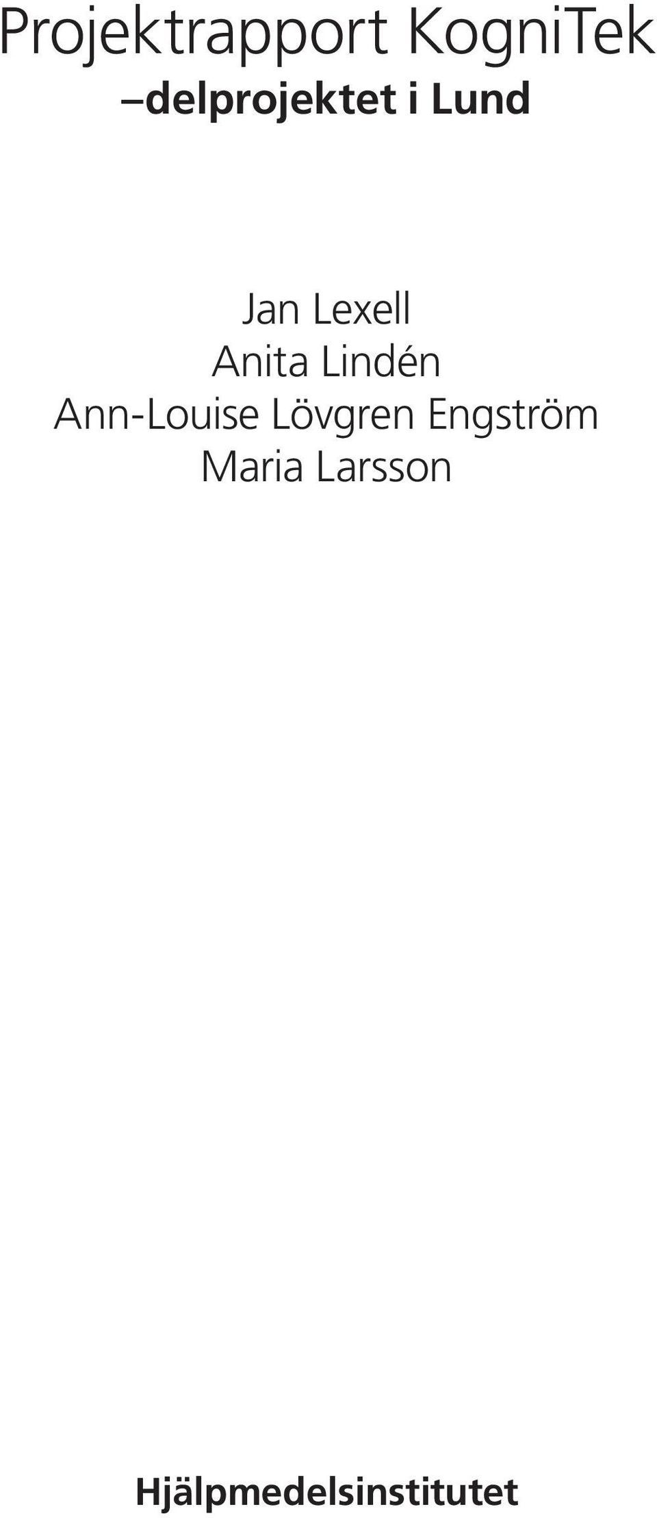 Anita Lindén Ann-Louise Lövgren