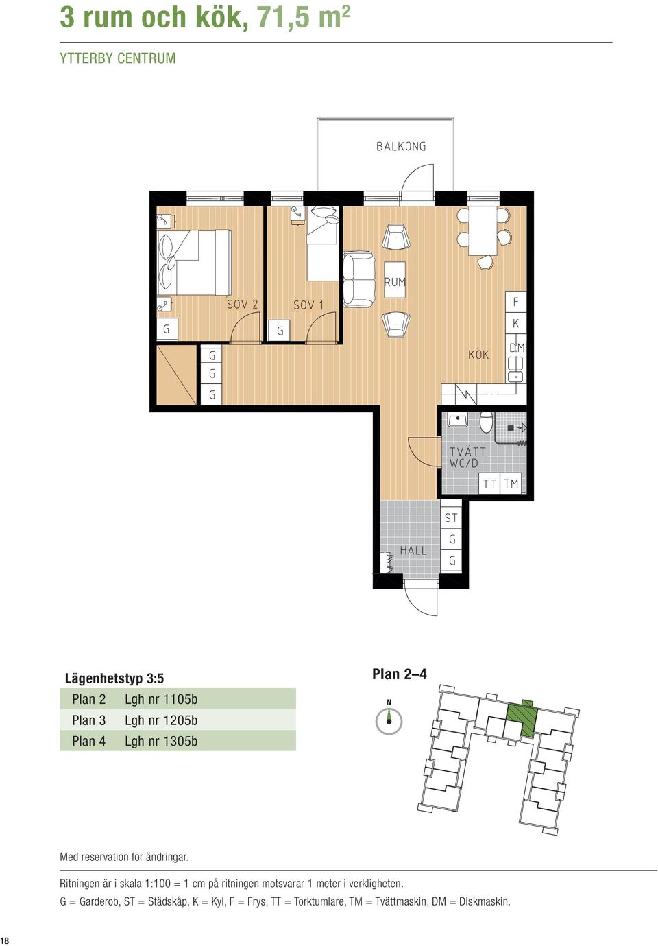 nr 1105b Plan 3 Lgh nr